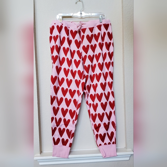 Hanna Andersson Pink Hearts Organic Cotton 2pc PJ Set.  Size XXL - Picture 4 of 6